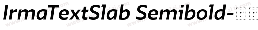 IrmaTextSlab Semibold字体转换